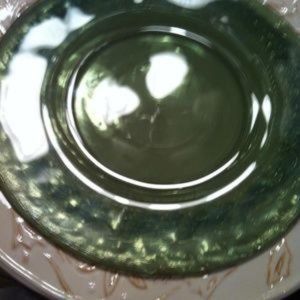 Fitz and Floyd green dessert plates (6)